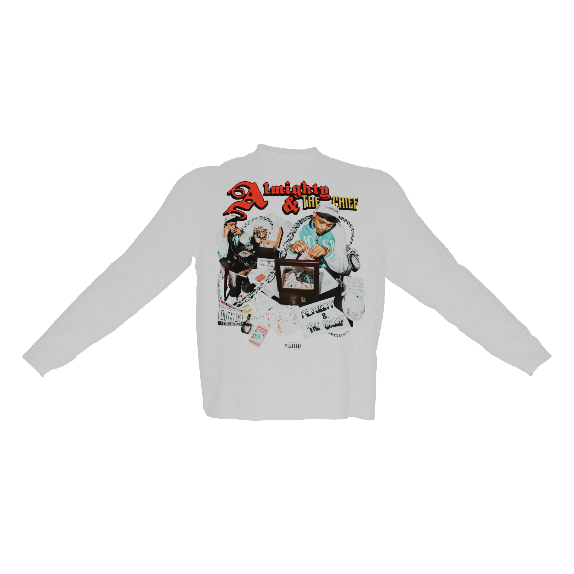 ALMIGHTY & THE CHIEF LONG-SLEEVE TEES