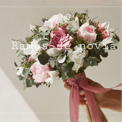 Ramos de novia de flor preservada, Prendidos de flor preservada, Pulseras de flor preservada