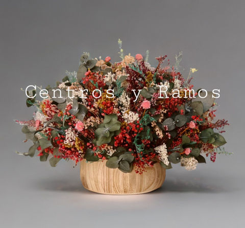Centros de flor preservada y Ramos de flor preservada