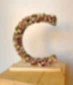 Letra de flores preservadas