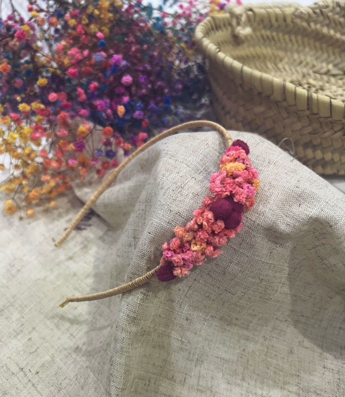 Diadema Flores Preservadas