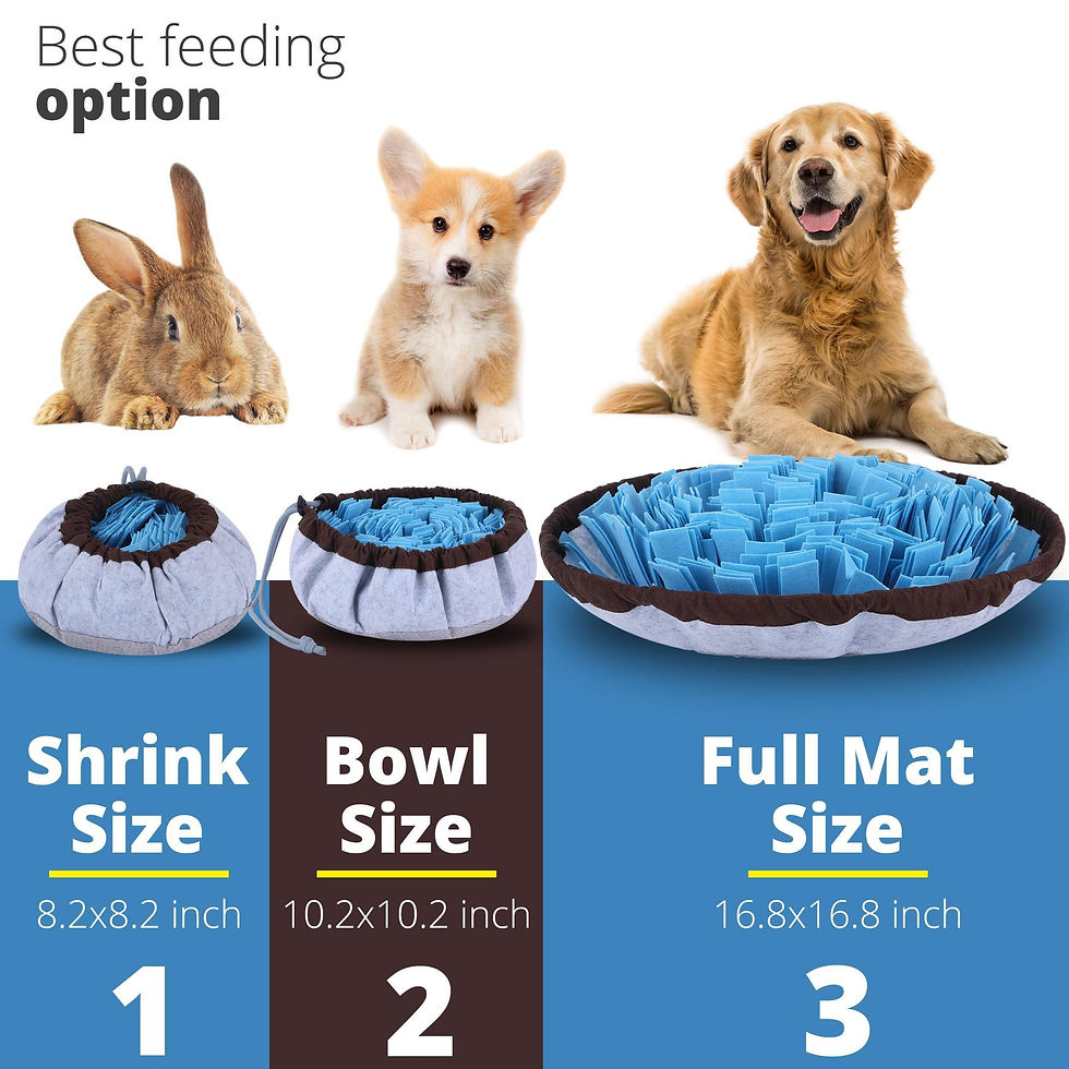 Thumbnail: Adjustable Snuffle Foraging Mat Dog Mental Puzzle Interactive Toys Stress Relief