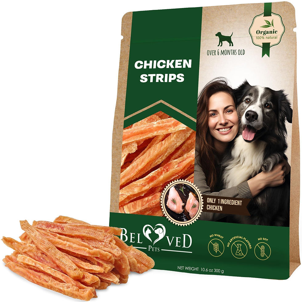 Thumbnail: Chicken Strips Dog Treats Human Grade Meat Sticks Grain Free Chews 10.6 Oz