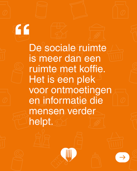 Carrousel over 'best practices' acties die zijn uitgevoerd rondom de Voedselbank