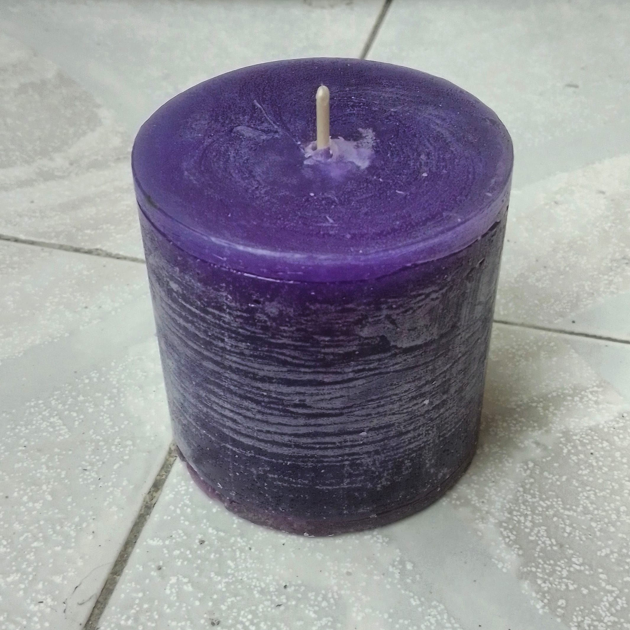 Velón Violeta Rústica