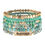 Thumbnail: "Blessed" Charm Mixed Beads Bracelet