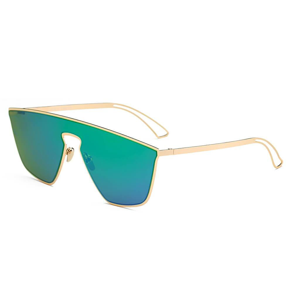BEVERLY | Square Futuristic Flat Lens Sunglasses