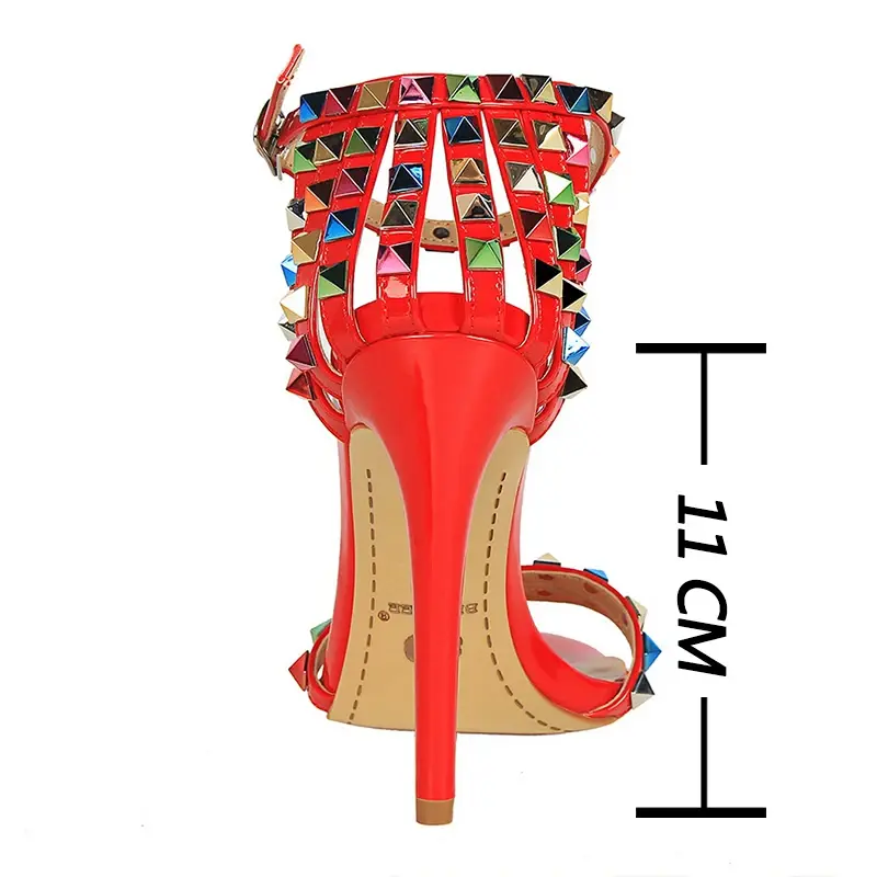 Thumbnail: Color Rivets Roman Stiletto