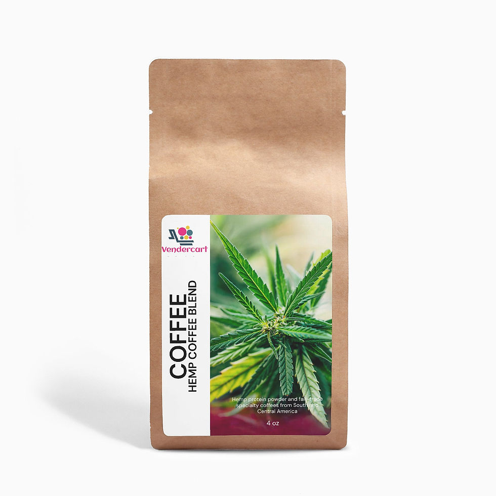 Hemp Infused Arabica Coffee - Medium Roast 4oz