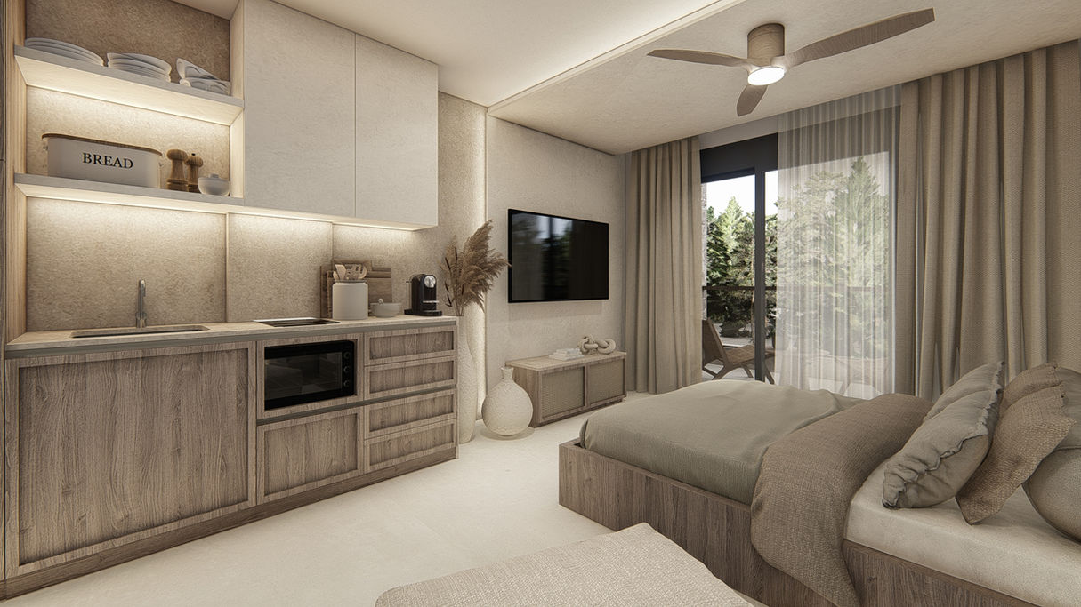 Boho Hotel Room Design