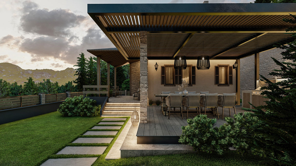 Exterior Mountain Villa Design