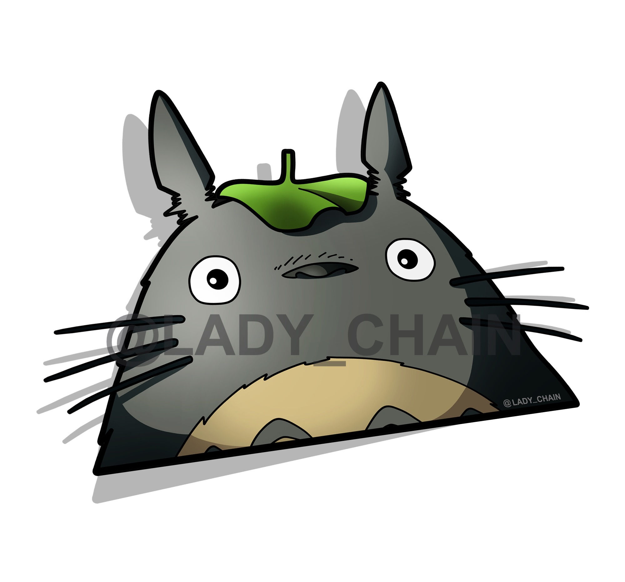 Peeking Totoro