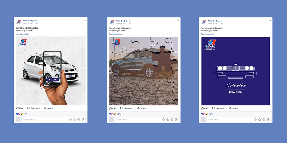Auto Pedigree Social Posts