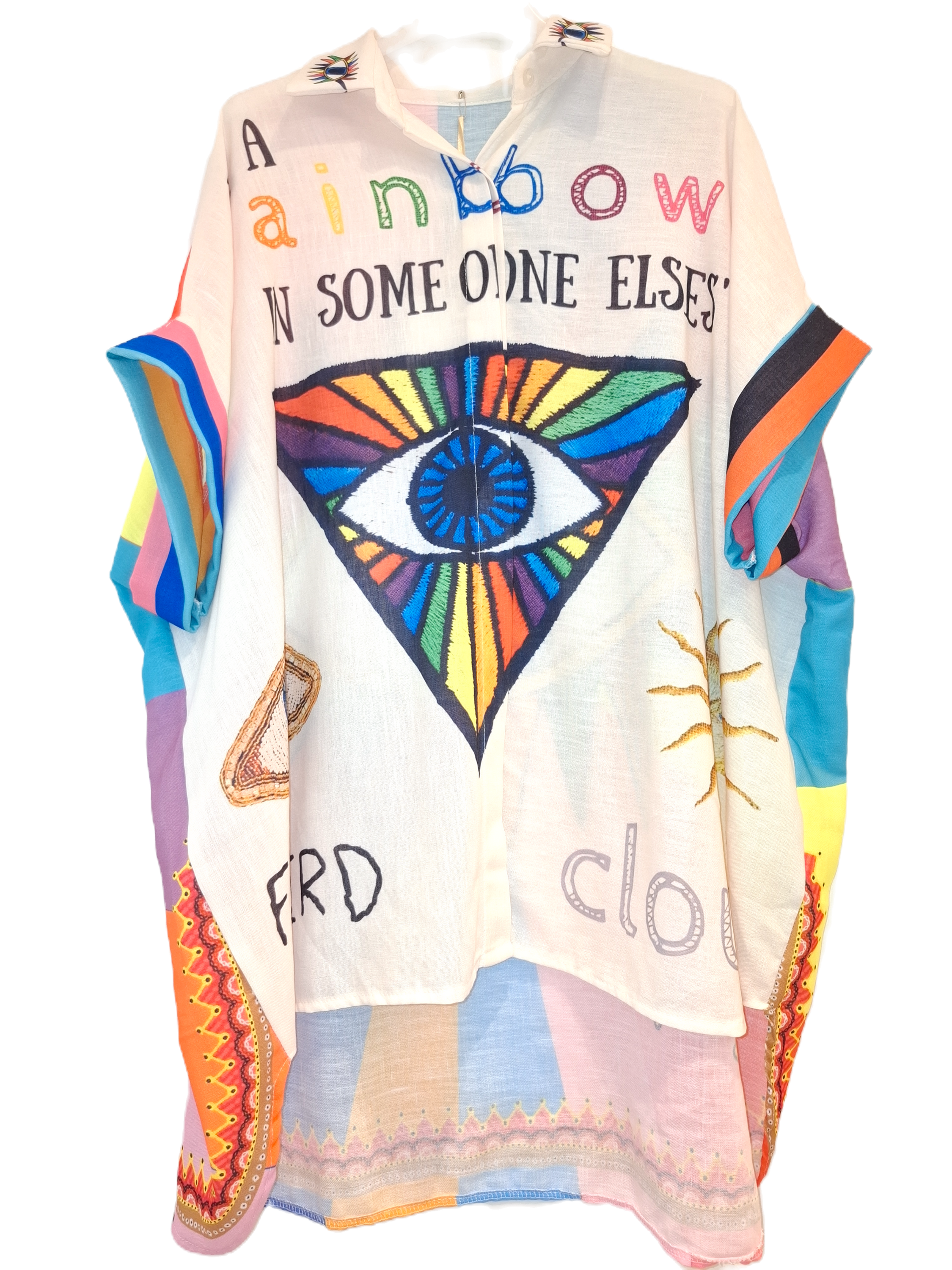 RAINBOW EVIL EYE Shirt - OOTD Callisti