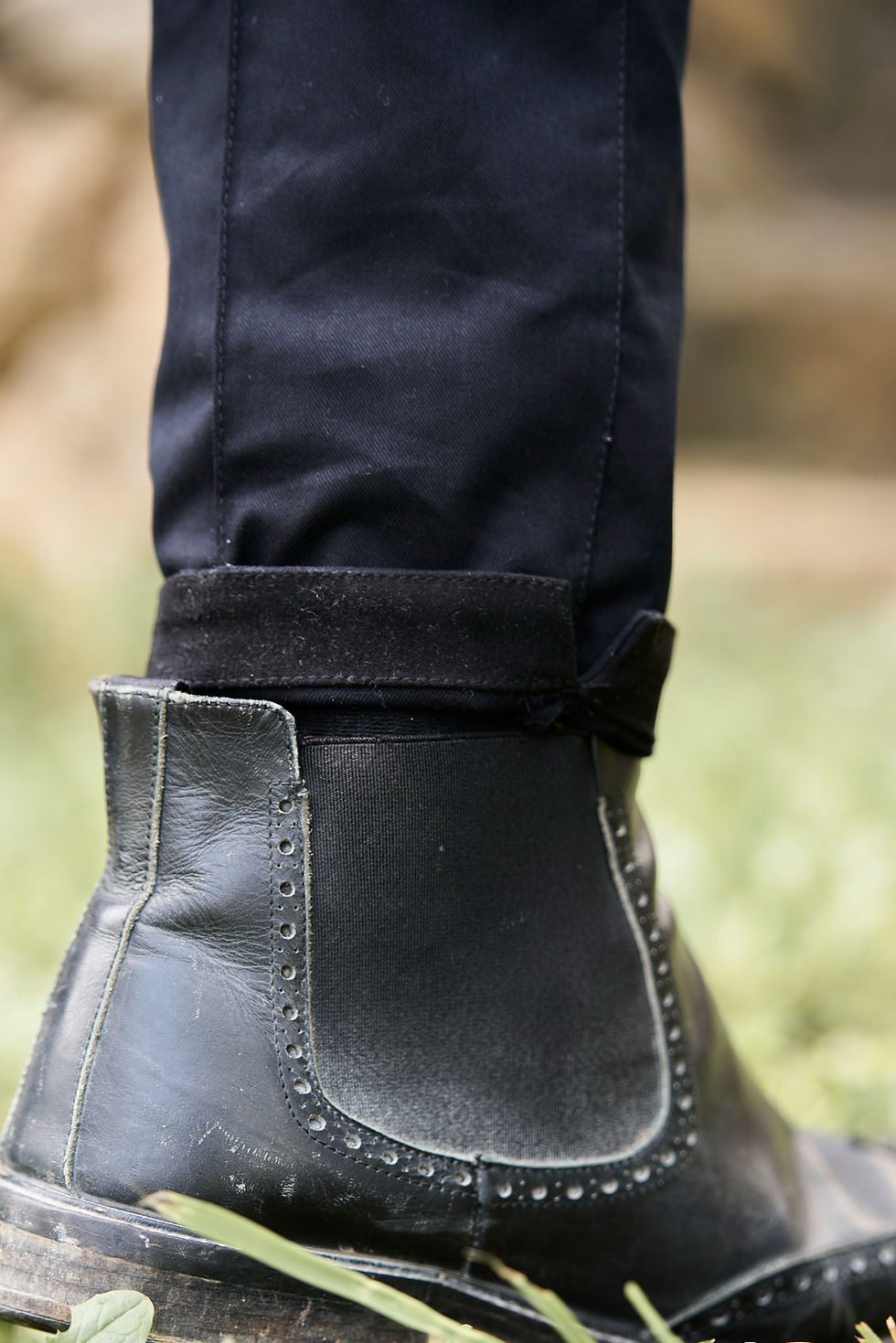 Thumbnail: Black Chino Pants, 100% cotton chinos, zipper closure, versatile black pants