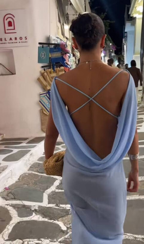 open lace back dress house of sunny main image 1