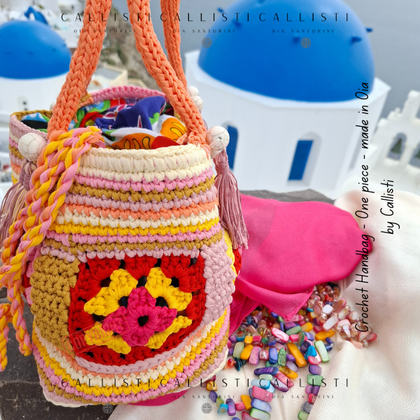 Thumbnail: Colorful crochet handbag