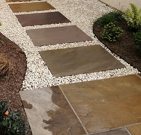 patio path garden landscaping
