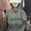 Thumbnail: GRAY & GREEN HOODIE W/GRN Logo  (EMBROIDERY)