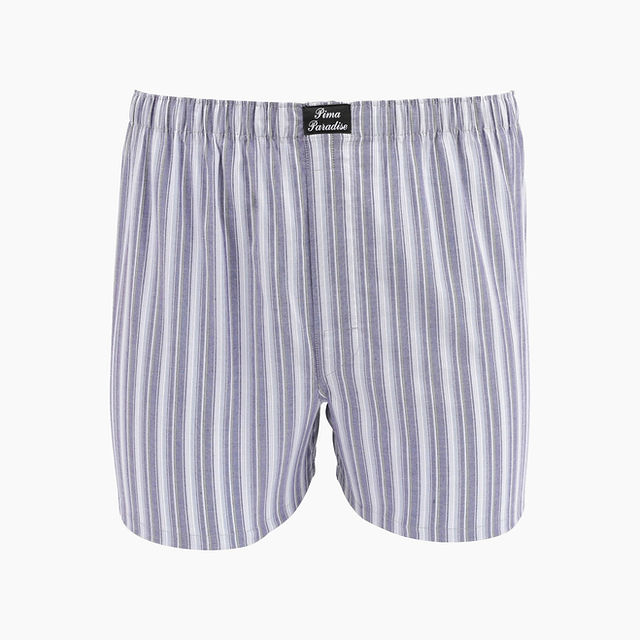 Men's Woven Boxer 1-Pack – Slate Stripe