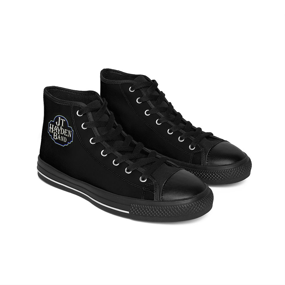Thumbnail: Men's High-top Sneakers - JT Hayden Band Logo