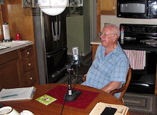 Field recording with George Mitchell, veteran navy airship man