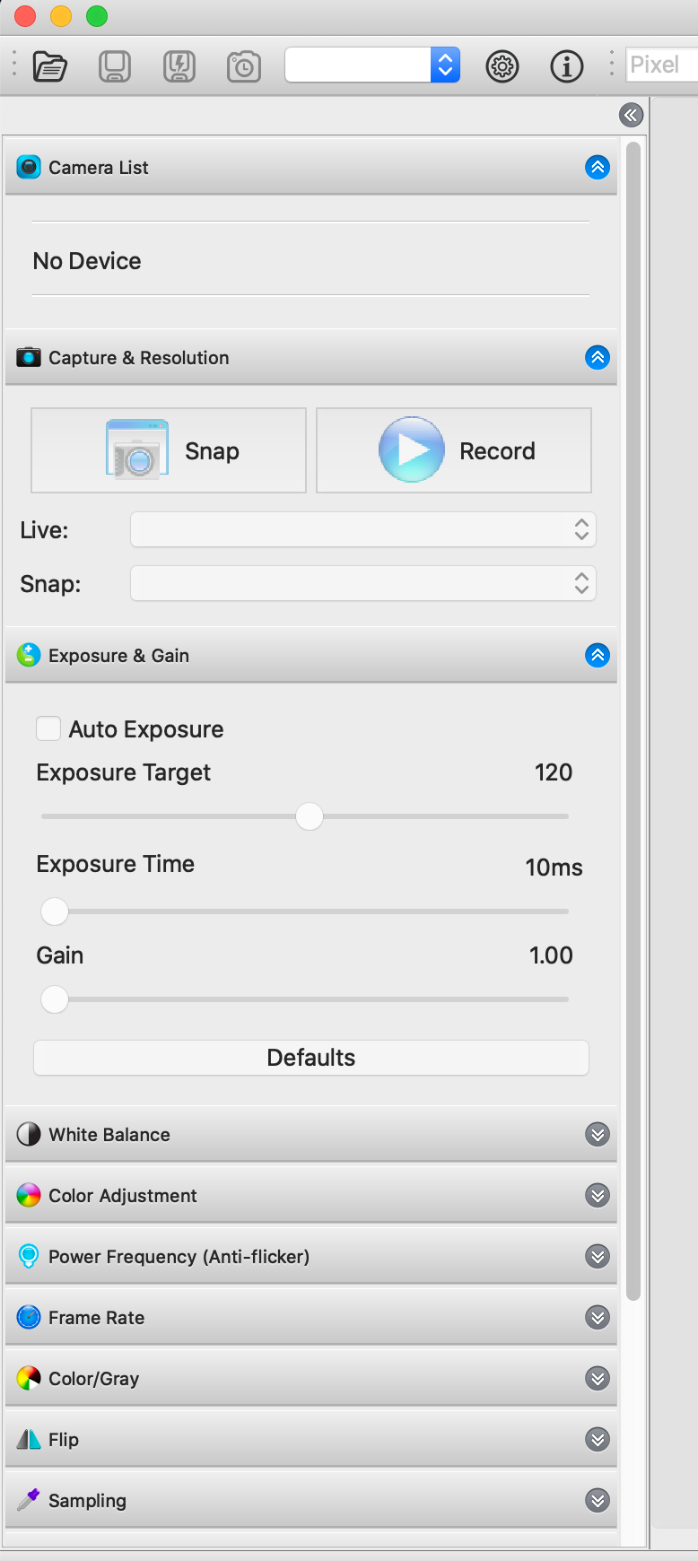 Software image editing options