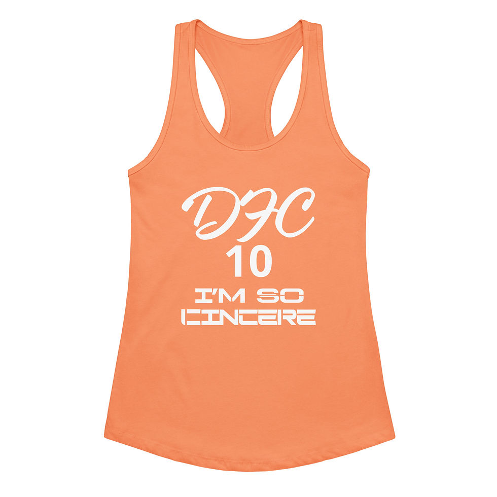 Thumbnail: DFC10 I'M SO CINCERE Women’s fitted racerback tank top