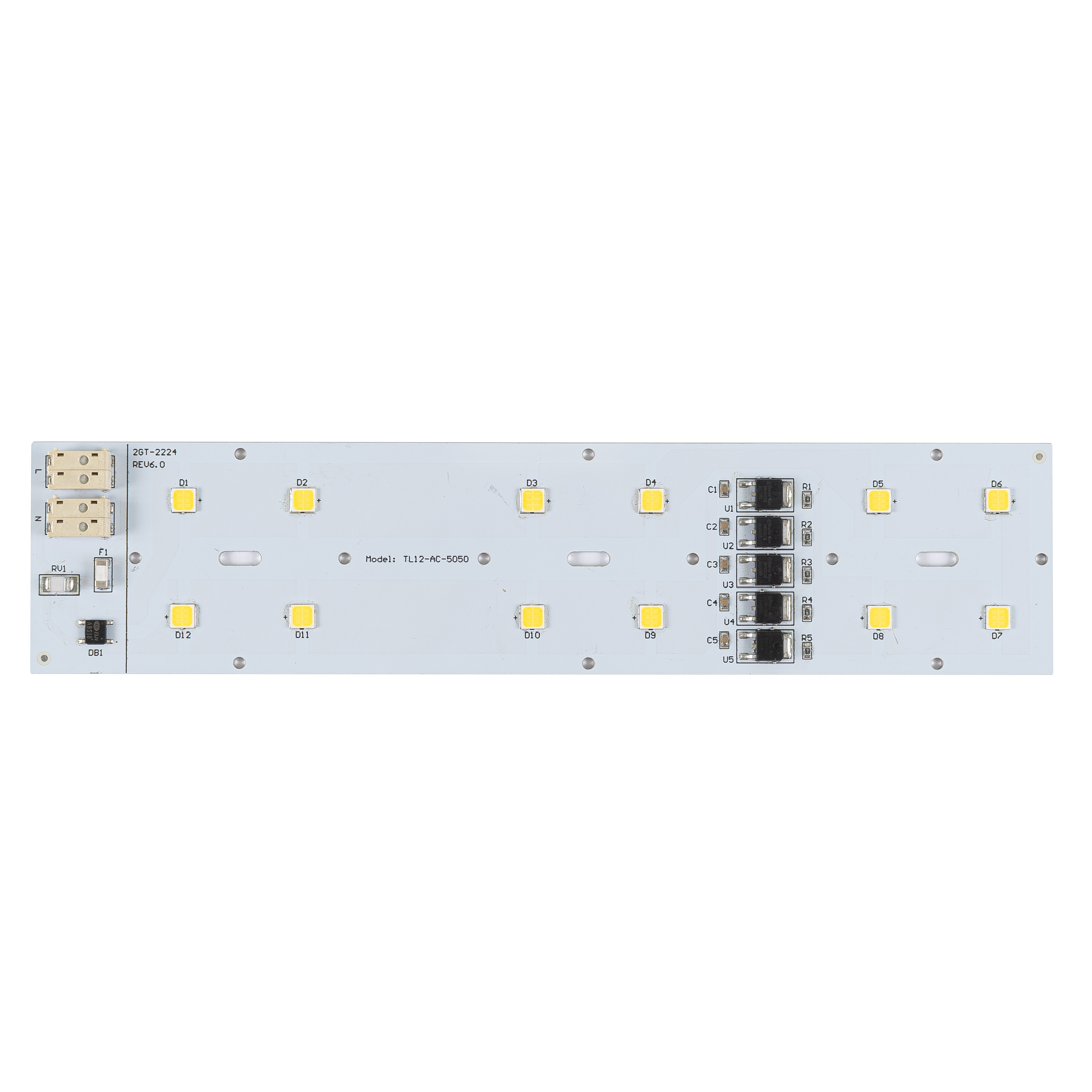 Modulo AC 12 Leds 5050 60W - Directo 220V