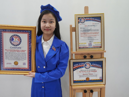 Most Digits of Pi Recited by a 13-Year-Old Girl: 7,000 Digits by America Vietson