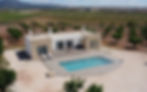 Villa Mar covered porch and pool