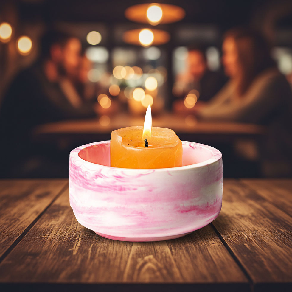 CERAMIC BOWL WITH CANDLE