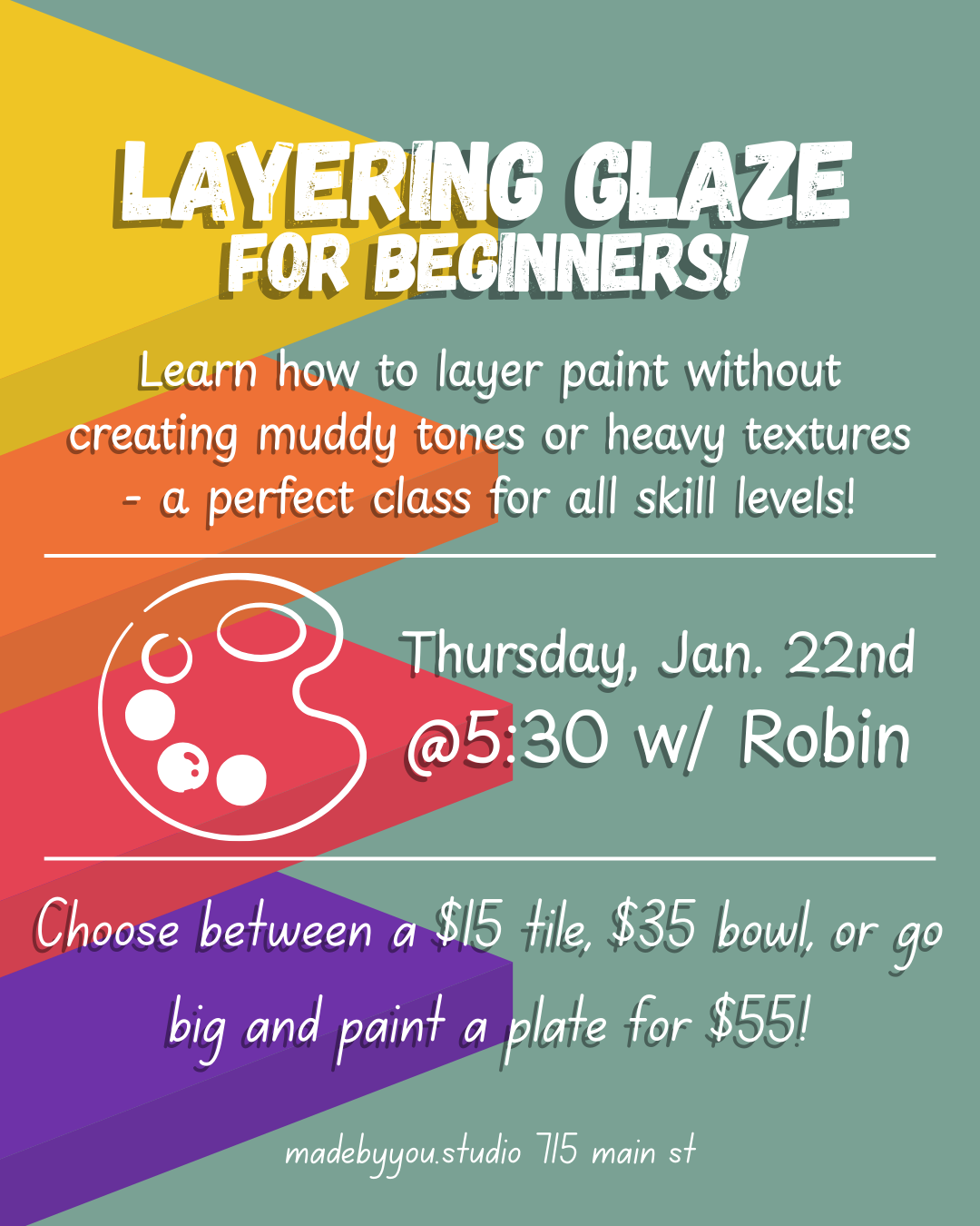 Layering Glaze for Beginners w/Robin