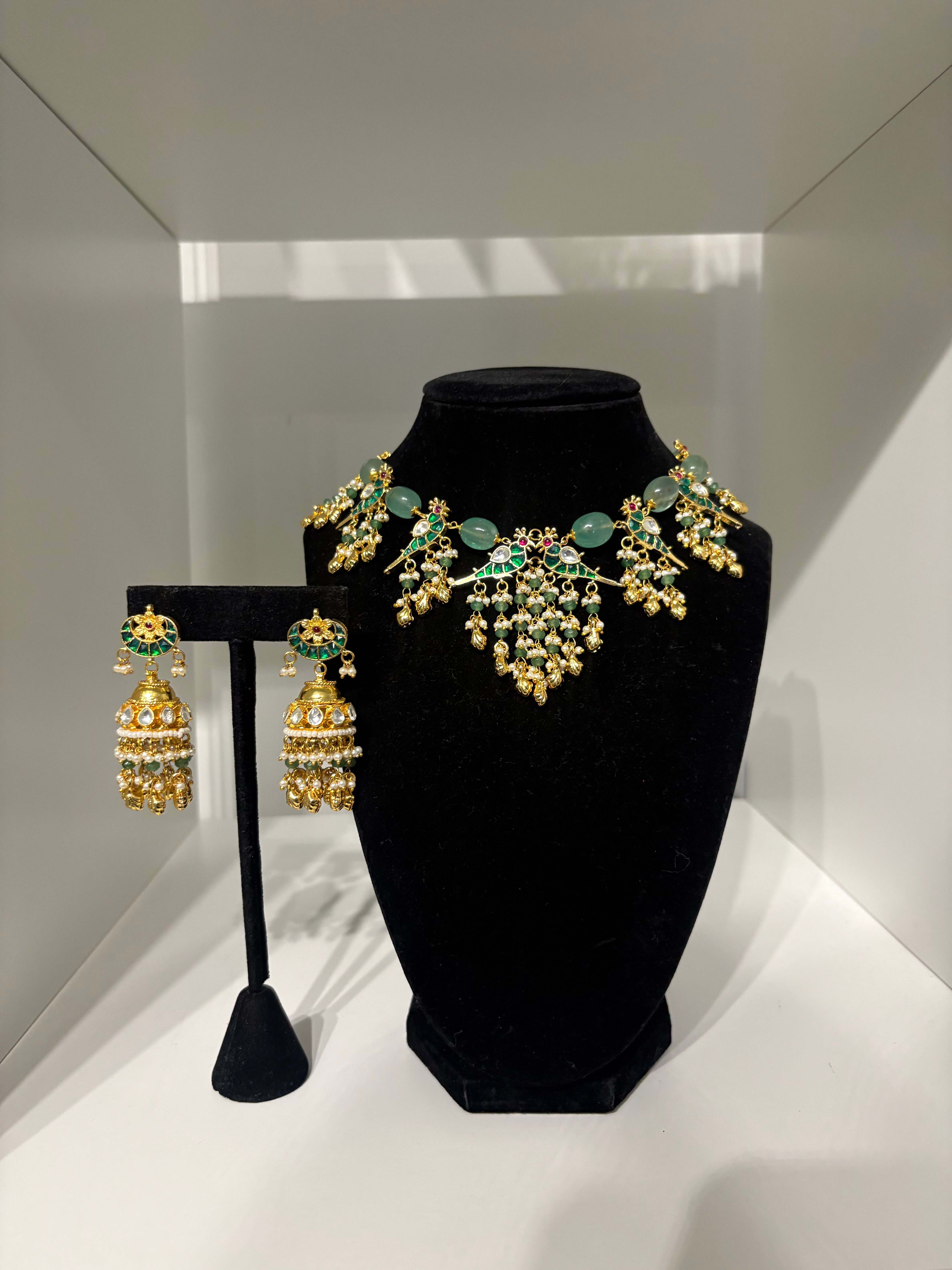 MEENA KARI- SET (sage)