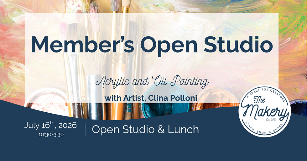 Member's Only Painting Studio with Clina Polloni