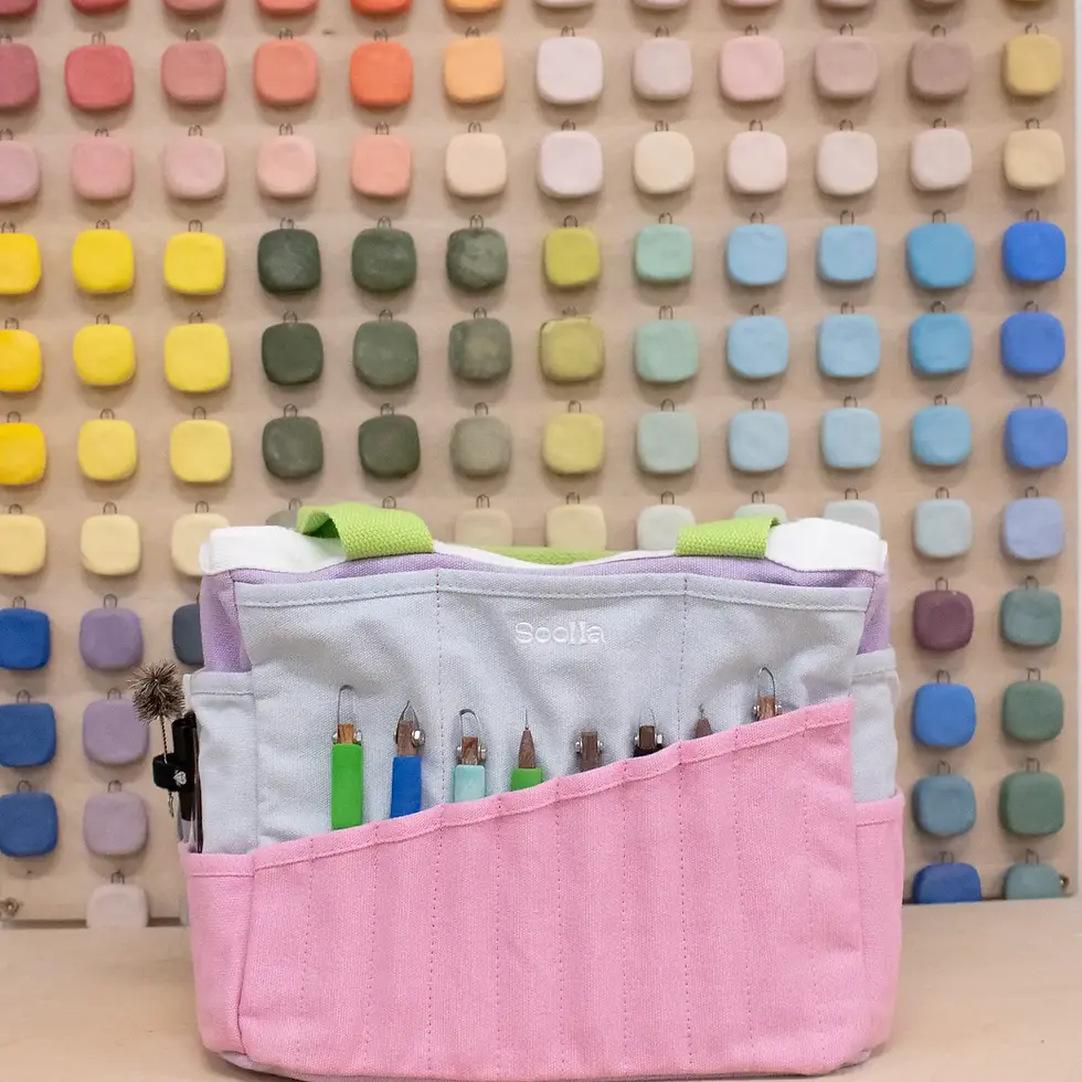 Thumbnail: Soolla Studio Artist Bag, 80's Windbreaker, Knitting Crochet