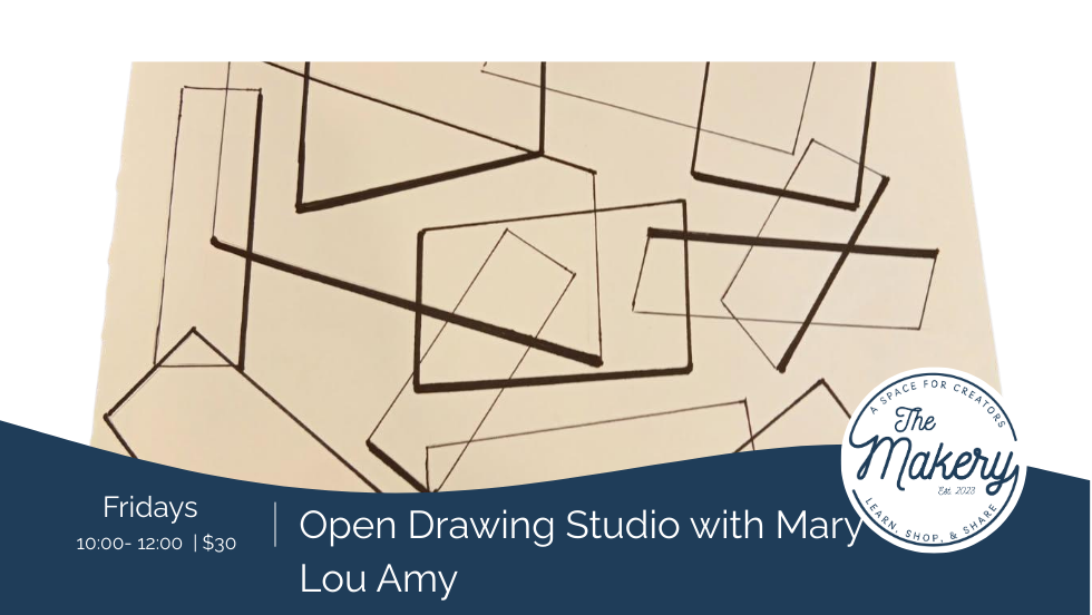 Drawing Studio with Mary Lou Amy — Arts & culture in The Makery · Wake Forest, NC