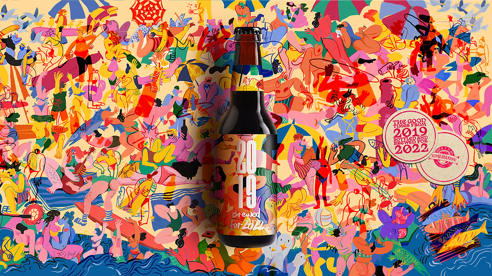 Single bottle poster_coaster_Beach