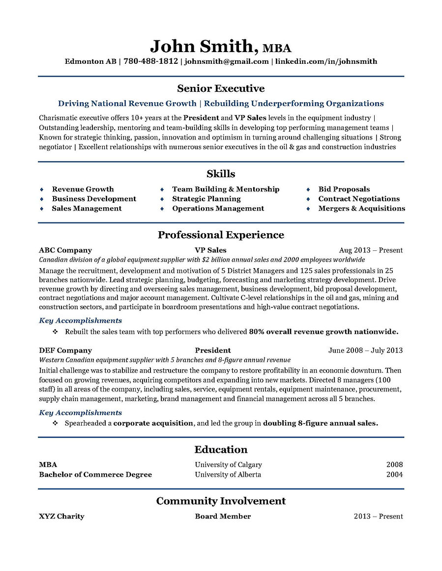 Edmonton Resume Builder High Impact Resumes Ltd.