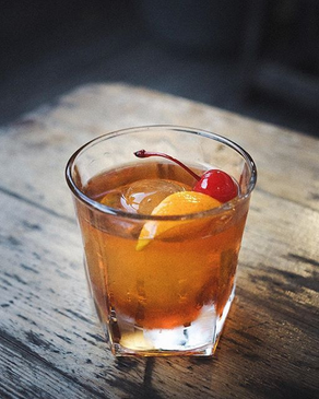OLD FASHIONED WITH MARASCHINO CHERRY