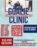 Summer Goalie Clinic Flyer 2026