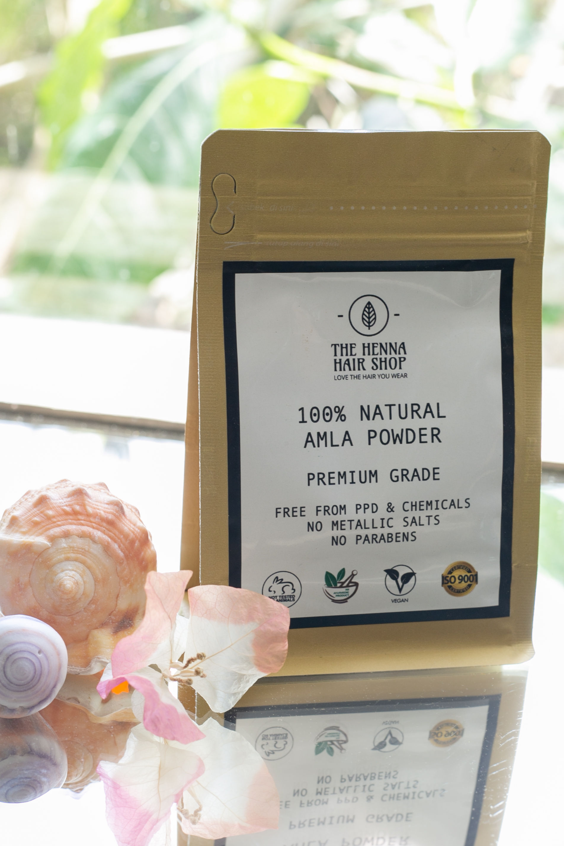 Front of Amla powder packet from The Henna Hair Shop