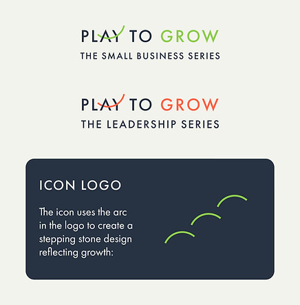 Play to Grow branding messages