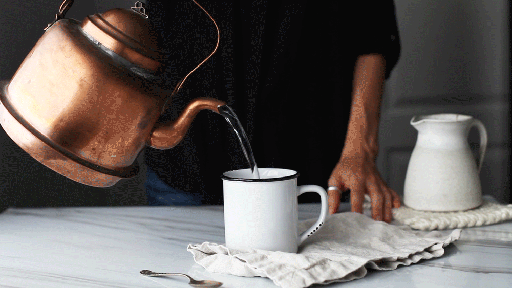 Cinemagraph of water pouring from a kettle.