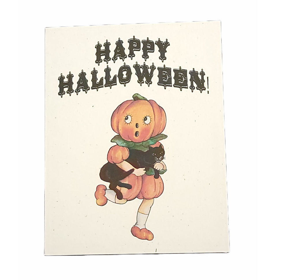 Thumbnail: "Halloween Cuties" Recycled Notecard Set