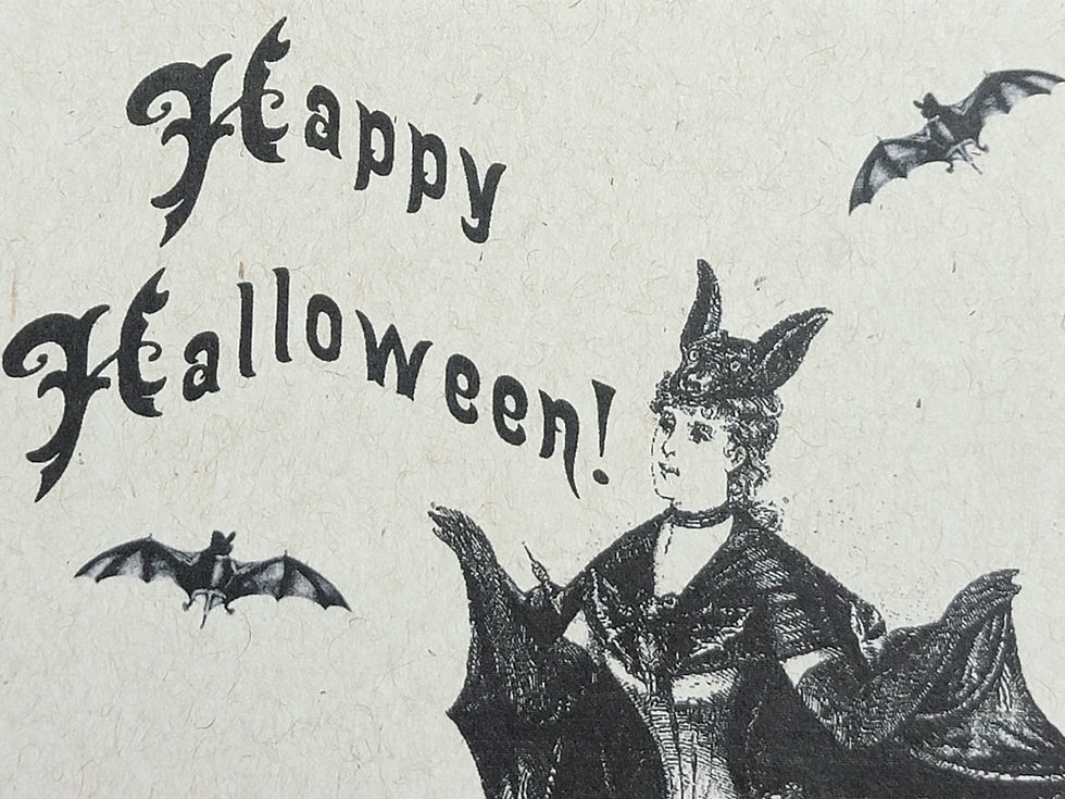 Thumbnail: "Halloween Greetings" Recycled Notecard Set