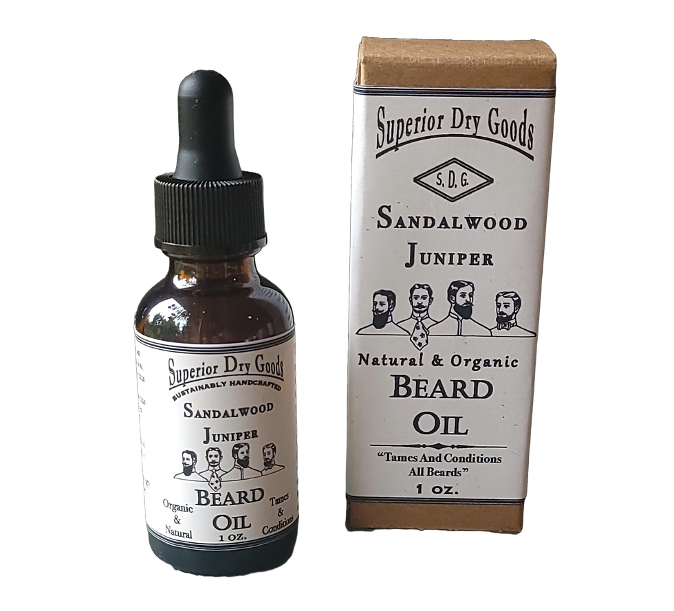 Thumbnail: All Natural Vegan Sandalwood Juniper Beard Balm and Oil
