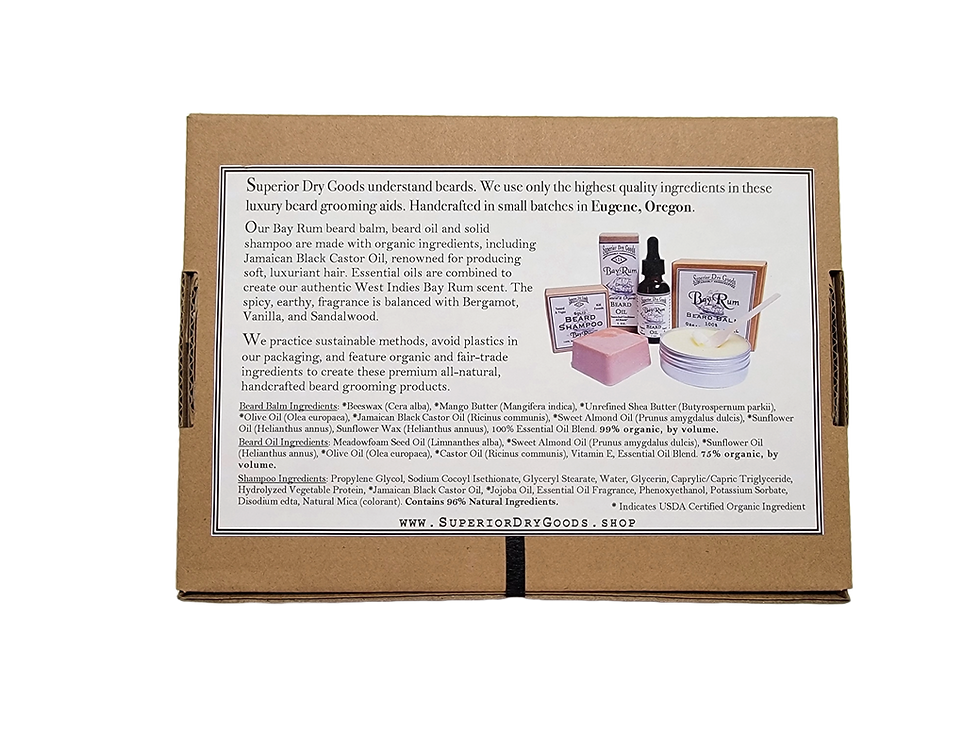 Thumbnail: Beard Balm Deluxe Set | Bay Rum | Natural