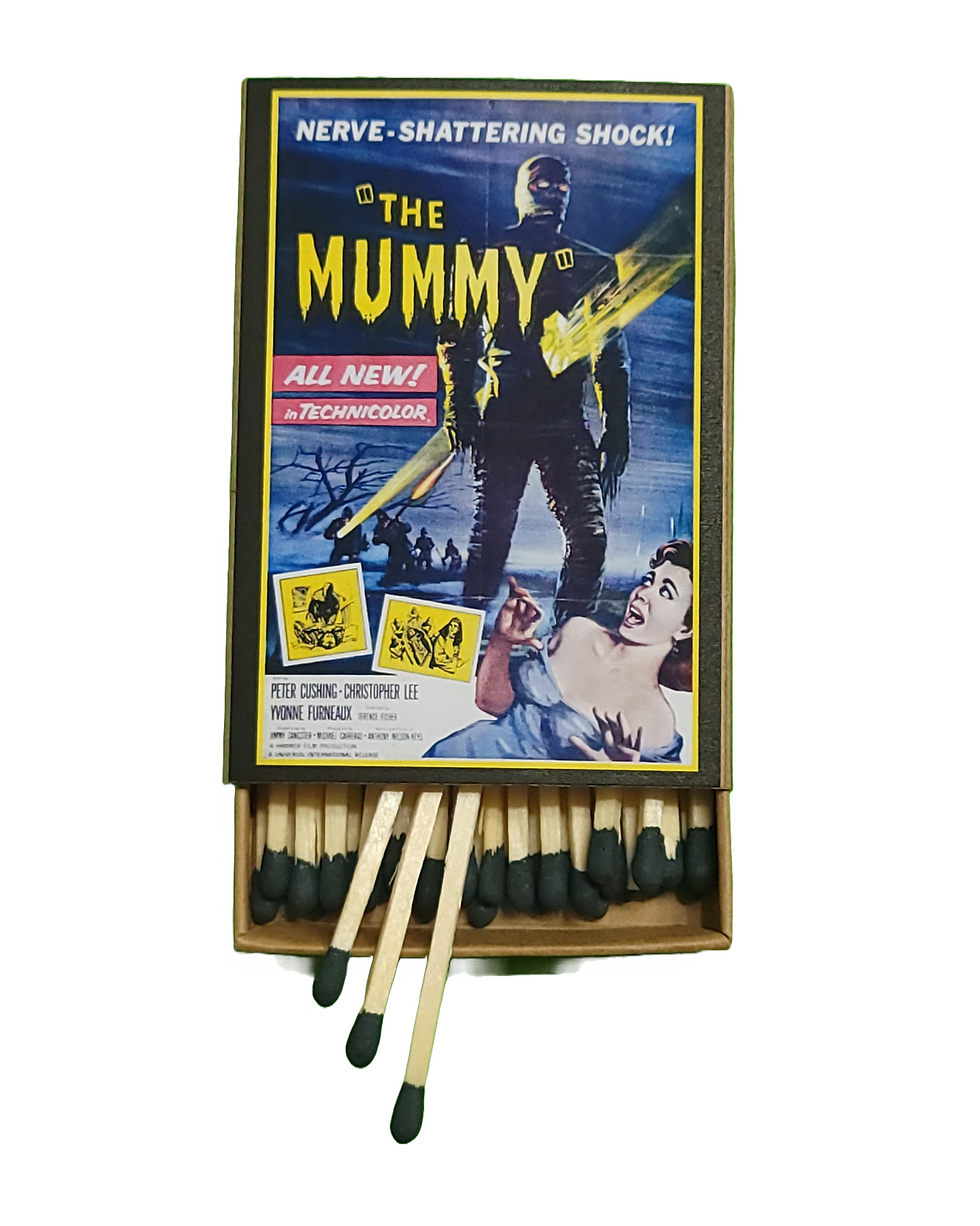 Thumbnail: "Monster Movies" Decorative Matchbox Set, Handmade