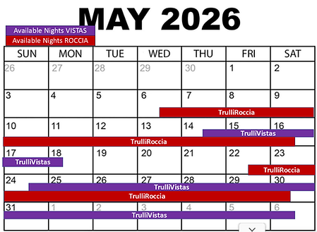 Puglia Last Minute May Availability